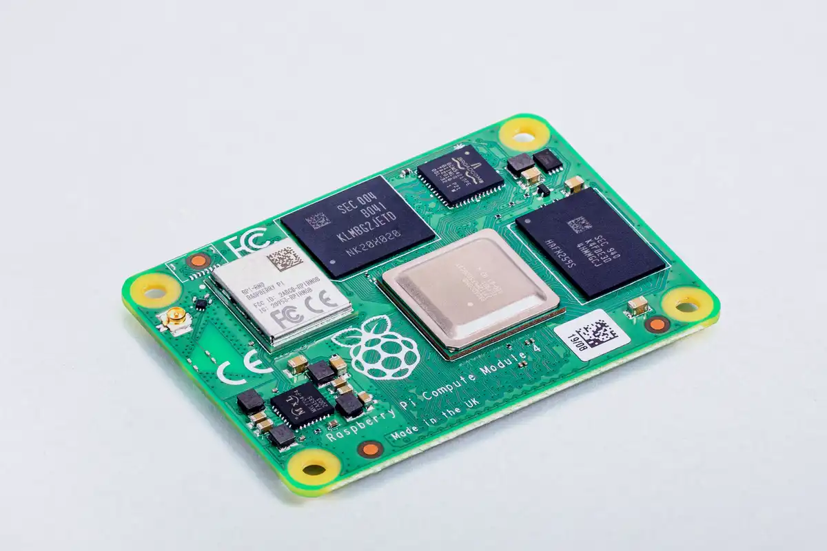 Picture of the Compute Module 4 credit Raspberry Pi Ltd (CC BY-SA)